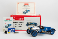 LE MANS RACER: A Mamod Le Mans Racer LM1 live steam model, boxed with running accessories and COA numbered '316' [UPDATED PHOTOS & DESCRIPTION]