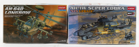 HELICOPTER MODEL KITS: Two Academy (Korea) 1:48 scale helicopter model kits