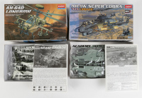 HELICOPTER MODEL KITS: Two Academy (Korea) 1:48 scale helicopter model kits - 2