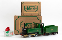 STEAM LOCO: A MSS Model Steam Specialist's O Gauge steam locomotive kit with tender, new and complete within boxes