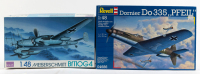 GERMAN WWII KITS: Two German WWII era aircraft 1:48 scale model kits
