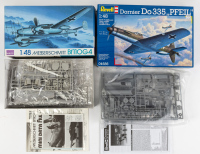 GERMAN WWII KITS: Two German WWII era aircraft 1:48 scale model kits - 2