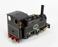 STEAM LOCO SET: A Mamod/MSS Steam Locomotive set, comprising a Steam Locomotive Model.SL1, 0-4-0, 0-gauge, three vans and two boxes containing track sections - 3