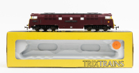 BR CLASS 52: A Trix Trains OO scale 'Western Viscount' British Rail Class 52 diesel locomotive, road number D1045 in BR maroon livery in original box