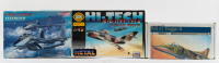 MIG MODEL KITS: Three MIG aircraft 1:48 scale model kits