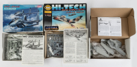MIG MODEL KITS: Three MIG aircraft 1:48 scale model kits - 2