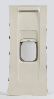 BOEING: A Boeing 737-200 window housing lens assembly panel (Boeing P/N 04901-1), 1.4m high, 60cm wide