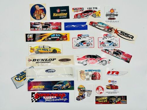 116 · V8 SUPERCARS: A group of V8 Supercars stickers from various teams [Location: Sydney]