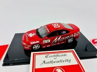 HOLDEN MONARO: A 1:43 scale Autoart model of the Holden Monaro CV8 driven by Peter Brock in the 2002 Targa Tasmania, limited edition 0455/5000, complete with original packaging and certificate of authenticity, together with a group of Holden stickers [Loc - 2