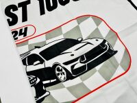 BATHURST: A large group of Bathurst memorabilia including a flag from the 2024 race, a commemorative coin celebrating 50 years of the Bathurst 1000. a 60th anniversary tin sign and a group of race programmes and stickers [Location: Sydney] - 5