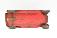 TRI-ANG: A c1950s Tri-ang Lines Brothers tin flatbed lorry truck, 44cm long - 3