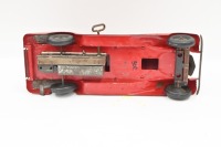 MARX GIRARD: A circa 1930s/1940s Marx Girard pressed clockwork steel fire engine toy with wind-up ladder, 36cm long - 5