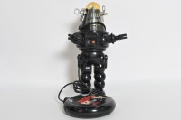 TOY ROBOTS: Three toy robots, includes two Robby the Robots, both 26cm high - 3