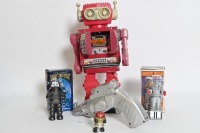 SCIENCE FICTION TOYS: A group of science fiction toys