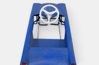 PEDAL CAR: A childrens metal ride-on pedal car, 92cm long - 5
