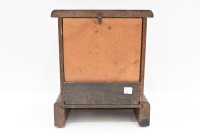 CLOCK: A c1920s or 1930s mantle clock in timber case with movement by 'The Sessions Clock Company' (USA), 31cm high - 2