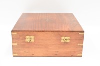 GOBLETS: Two decorative solid metal stemmed wine goblets in fitted timber box, both with anchor motif, glasses 22.5cm high - 3