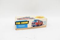 A circa 1970s/80s tinplate friction powered Fire Engine by Usagiya Toys (model no. 105), 27cm long - 2