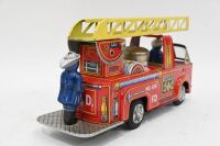 A circa 1970s/80s tinplate friction powered Fire Engine by Usagiya Toys (model no. 105), 27cm long - 6