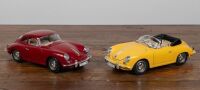 PORSCHE 356 B: Two Bburago 1:18 scale 1961 Porsche 356 B models