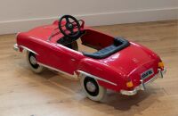 PEDAL CAR: A large metal bodied Mercedes-Benz 190SL pedal car, made by National Products, 115cm long - 2