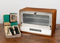 BARBER: A Barber Shop style 'Ultraviolet Sterilizer' by Servex and Wahl barker trimmer kit, all untested