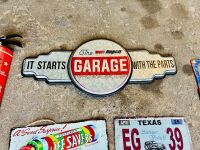 TIN SIGNS: Eleven automotive related tin signs [Location: Sydney] - 8