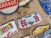 TIN SIGNS: Eleven automotive related tin signs [Location: Sydney] - 9