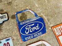TIN SIGNS: Eleven automotive related tin signs [Location: Sydney] - 11