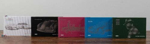 116 · PORSCHE: Five small high quality hardcover books from the Porsche Museum, German & English text