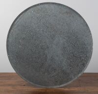 CASTROL: A large circa 1960s Castrol Oil circular tin sign with sloped edge, dated at bottom 'LMN 7-64', 60cm diameter - 2
