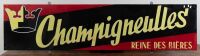 FRANCE: A large early 20th Century Champigneulles Beer French enamel sign, 196cm wide