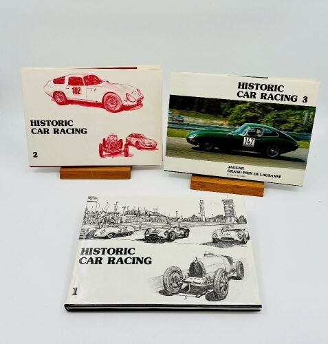 HISTORIC CAR RACING: Three hardcover books, 'Historic Car Racing', volumes 1-3 by Rob de la Rive Box [Location: Sydney]