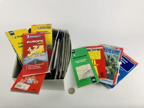 MAPS: Approximately 40 paper maps from Europe and America, 1985-2000