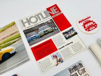 TOURING CARS: A hardcover book, 'Touring Cars' by John Tipler together with a photo of the Menu/Plate Renault Laguna, an Autosport guide for the 1994 BTCC season, a 1992 issue of 'Hotline' magazine and a Vauxhall Vectra poster [Location: Sydney] - 5