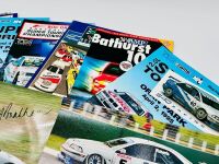 SUPER TOURING: A hardcover book, 'Touring Cars' by John Tipler together with a 3 signed photos by Peter Brock, Geoff Brabham and Jim Richards and a group of race programmes, stickers and posters [Location: Sydney]. - 7