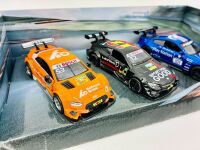 DTM: A 3 vehicle 1:43 scale model set by MSZ featuring the Audi RS5 DTM, Mercedes-AMG C63 DTM and a BMW M6 GT3, complete with original packaging [Location: Sydney] - 4
