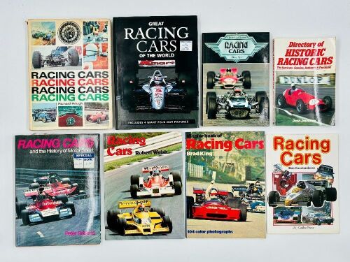 RACING CARS: Eight books featuring racing cars [Location: Sydney]