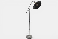 LAMP: An adjustable floor standing lamp in industrial style, 144cm high - 2