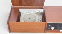 STEREOGRAM: A c1960s Philips Bi-Ampli Stereogram unit comprising a radio and record player, within timber cabinetry - 2