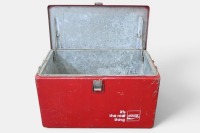 COCA-COLA: A c1960s or 1970s Coca-Cola cooler, made by Progress Refrigerator Co. (USA), 33cm high, 54cm wide, 32cm deep - 2