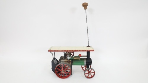 STEAM TRACTION ENGINE: A Mamod steam traction engine live steam model, model no 1313
