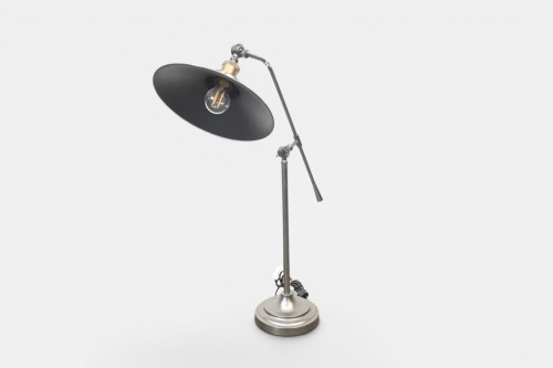 LAMP: An adjustable floor standing lamp in industrial style, 68cm high