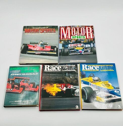 147 · MOTORSPORT: Five hardcover books featuring motorsport [Location: Sydney]