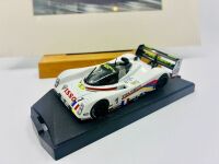 PEUGEOT: A 1:43 scale model by Vitesse of the Peugeot 905 with display case together with a print mounted on card [Location: Sydney] - 2