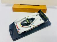 PEUGEOT: A 1:43 scale model by Vitesse of the Peugeot 905 with display case together with a print mounted on card [Location: Sydney] - 3