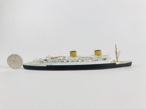 NTH GERMAN-LLOYD: A 1:1250 scale (23cm long) metal model of 'Europa' circa 1953