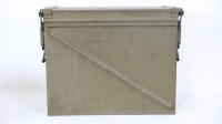 MILITARY CONTAINERS: Three military containers/tins, including rare WW2 period Vickers machine gun oil tin - 2