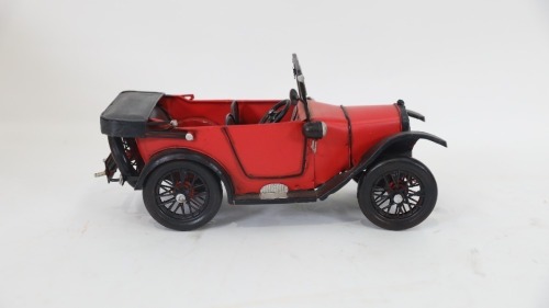 AUSTIN SEVEN: A Retro Delights modern metal Austin Seven Chummy (RD126) ornamental model, length 30cm