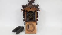 CUCKOO CLOCK: A German made timber Cuckoo clock, 40cm high - 2